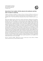 Interaction of root exudates with the mineral soil constituents and their effect on mineral weathering