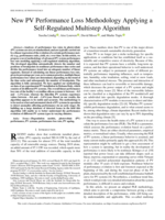 New PV Performance Loss Methodology Applying a Self-Regulated Multistep Algorithm