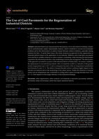 The Use of Cool Pavements for the Regeneration of Industrial Districts