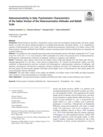 Heteronormativity in Italy: Psychometric Characteristics of the Italian Version of the Heteronormative Attitudes and Beliefs Scale