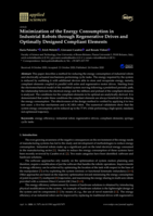 Minimization of the Energy Consumption in Industrial Robots through Regenerative Drives and Optimally Designed Compliant Elements