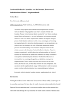 Territorial collective identities and the internet: Processes of individuation of Siena’s neighbourhoods