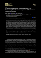 A multicriteria motion planning approach for combining smoothness and speed in collaborative assembly systems