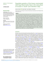 Population genetics of the brown marmorated stink bug Halyomorpha halys in the early phase of invasion in South Tyrol (Northern Italy)