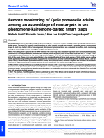 Remote monitoring of Cydia pomonella adults among an assemblage of nontargets in sex pheromone-kairomone-baited smart traps