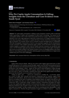 Why Per Capita Apple Consumption Is Falling: Insights from the Literature and Case Evidence from South Tyrol