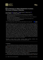 Burst Detection in Water Distribution Systems: The Issue of Dataset Collection