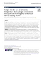 Insight into the use of tympanic temperature during target temperature management in emergency and critical care: a scoping review