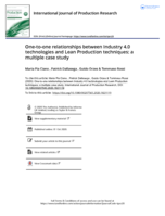One-to-one relationships between Industry 4.0 technologies and Lean Production techniques: a multiple case study
