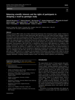 Balancing scientific interests and the rights of participants in designing a recall by genotype study