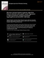 Biomass retrieval based on genetic algorithm feature selection and support vector regression in Alpine grassland using ground-based hyperspectral and Sentinel-1 SAR data.