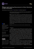 Multiple Light Scattering Measurements for Online Monitoring of Milk Fermentation