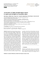 An inventory of Alpine drought impact reports to explore past droughts in a mountain region