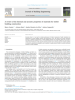 A review of the thermal and acoustic properties of materials for timber building construction