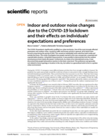 Indoor and outdoor noise changes due to the COVID-19 lockdown and their effects on individuals’ expectations and preferences