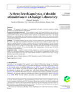 A three-levels analysis of double stimulation in a Change Laboratory