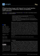 Complementing Syngas with Natural Gas in Spark Ignition Engines for Power Production: Effects on Emissions and Combustion