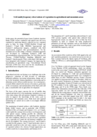 SAR multi-frequency observations of vegetation in agricultural and mountain areas