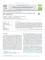 System optimal routing of traffic flows with user constraints using linear programming