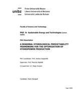 A seasonal hydrological predictability framework for the optimization of hydropower production