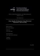 Fruit Quality Evaluation Using Electrical Impedance Spectroscopy