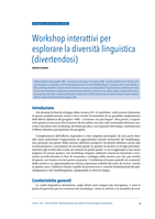 Workshop interattivi per esplorare la diversità linguistica (divertendosi)