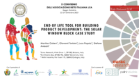 End of life tool for building product development: The solar window block case study