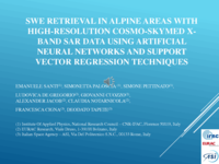 SWE retrieval in Alpine areas with high-resolution COSMO-SkyMed X-band SAR data using Artificial Neural Networks and Support Vector Regression techniques