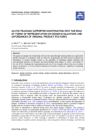 An eye-tracking supported investigation into the role of forms of representation on design evaluations and affordances of original product features