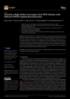 Towards a High Order Convergent ALE-SPH Scheme with Efficient WENO Spatial Reconstruction