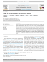 Copper and zinc as a window to past agricultural land-use