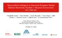 Using Artificial Intelligence to Downscale Ecosystem-Related Essential Biodiversity Variables in Mountain Environments