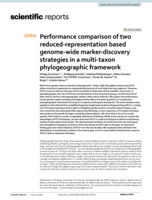 Performance comparison of two reduced-representation based genome-wide marker-discovery strategies in a multi-taxon phylogeographic framework