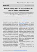 Photo Story: Research activities at the dry grassland sites in the LTSER site Matsch/Mazia valley, Italy
