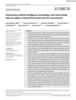 Harnessing artificial intelligence technology and social media data to support Cultural Ecosystem Service assessments