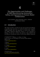 The opportunities and challenges of sme manufacturing automation: Safety and ergonomics in human-robot collaboration
