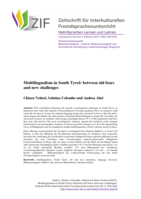 Multilingualism in South Tyrol: between old fears and new challenges