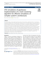 CFD simulations of gearboxes: implementation of a mesh clustering algorithm for efficient simulations of complex system’s architectures