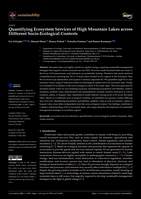 Quantifying Ecosystem Services of High Mountain Lakes across Different Socio-Ecological Contexts
