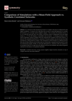 Comparison of Simulations with a Mean-Field Approach vs. Synthetic Correlated Networks
