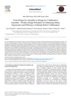 From Design for Assembly to Design for Collaborative Assembly - Product Design Principles for Enhancing Safety, Ergonomics and Efficiency in Human-Robot Collaboration