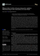 Impact of the Lacks of Fusion induced by Additive Manufacturing on the Lubrication of a Gear Flank