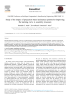 Study of the impact of projection-based assistance systems for improving the learning curve in assembly processes