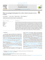 What can geotagged photographs tell us about cultural ecosystem services of lakes?