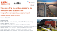 Empowering mountain areas to be inclusive and sustainable: Insights from a regional development and infrastructure point of view