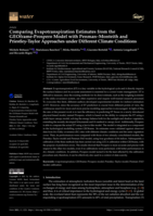 Comparing Evapotranspiration Estimates from the GEOframe-Prospero Model with Penman-Monteith and Priestley-Taylor Approaches under Different Climate Conditions