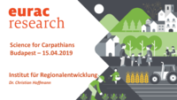 Science for Carpathians, Budapest – 15.04.2019
