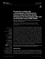 Production of naturally γ-aminobutyric acid-enriched cheese using the dairy strains Streptococcus thermophilus 84C and Lactobacillus brevis DSM 32386