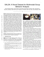SALSA: A Novel Dataset for Multimodal Group Behavior Analysis