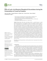 Role of Lactic Acid Bacteria Phospho-β-Glucosidases during the Fermentation of Cereal by-Products